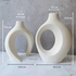 SIHIYA LIFE Arch Flower Vase Set- Off White, Medium | Modern Minimalist Flower Vase for Elegant Home Décor, Living Room Centerpiece, for Flower Arrangements| Gifting