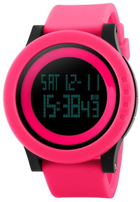 Louis Will When Men Watch Waterproof Outdoor Sports Personality Multifunctional Fashion Male Student's Watch (Red&Black)