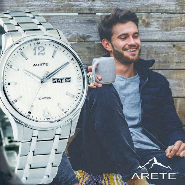ARETE Gents Stainless Steel Quartz Watch - A101G-111S (Silver)