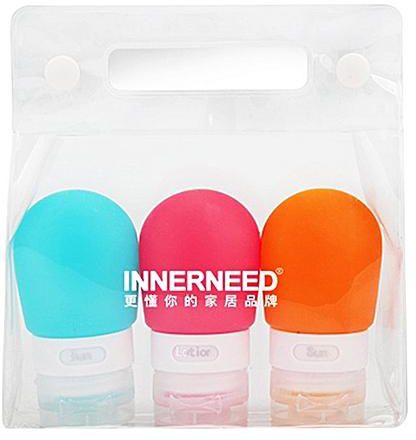 Generic Home-INNERNEED Silicone Refillable Bottles Cosmetic Points Bottling Container*Multicolor