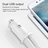 Car Charger Mini Quick Charge 3.1A Dual USB Auto-Black