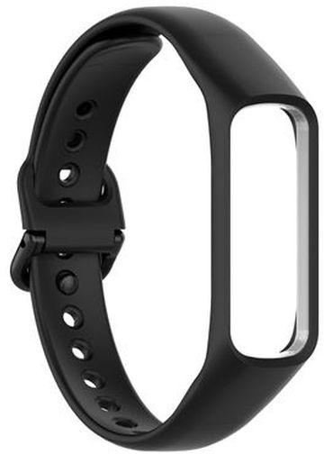 For Samsung Galaxy Fit 2 Silicone Replacement Wrist Strap Watchband(Black)
