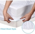 Mattress Protector With Face Of Towel Microfiber White 200x120cm