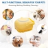 CUVLY Dog Bath Brush Body Scrubber Shampoo Dispenser Remover For Shower Bathing and Soft Silicone Brushes For Pet Puppy Dogs Cat Rabbit Horse (Multicolor 1 pcs) (Shampoo Dispenser)