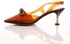 Mr Joe Pointed Toecap Transparent Heeled Slingback Sandal With Decorated Bow - Brown