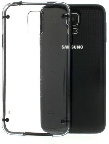 Newtons Transparent PC & TPU Hybrid Case & Screen Guard for Samsung Galaxy S5 G900 [Black]