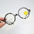 Classy Round Frame Lensless Fake Glasses Fashion Statement