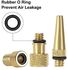 Arabest Bike Valve Adapter, 15 Pcs Presta and Schrader Valve Adapter Set, Bike Brass DV AV SV Valve Inflator Adapter, Ball Pump Needle Inflation Devices for Standard Pump or Air Compressor