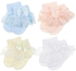 4 Pairs Baby Girls Frilly Socks, Baby Girls Socks Eyelet Ruffle Lace Sock, 12-36 Months Toddlers Frilly Summer Thin Dress Sock