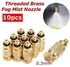 Universal 10pcs Threaded Brass Fog Mist Nozzle Misting Fogging Spray Sprinkler Head 3/16''