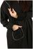 Rahaf Black Abaya with One Pocket