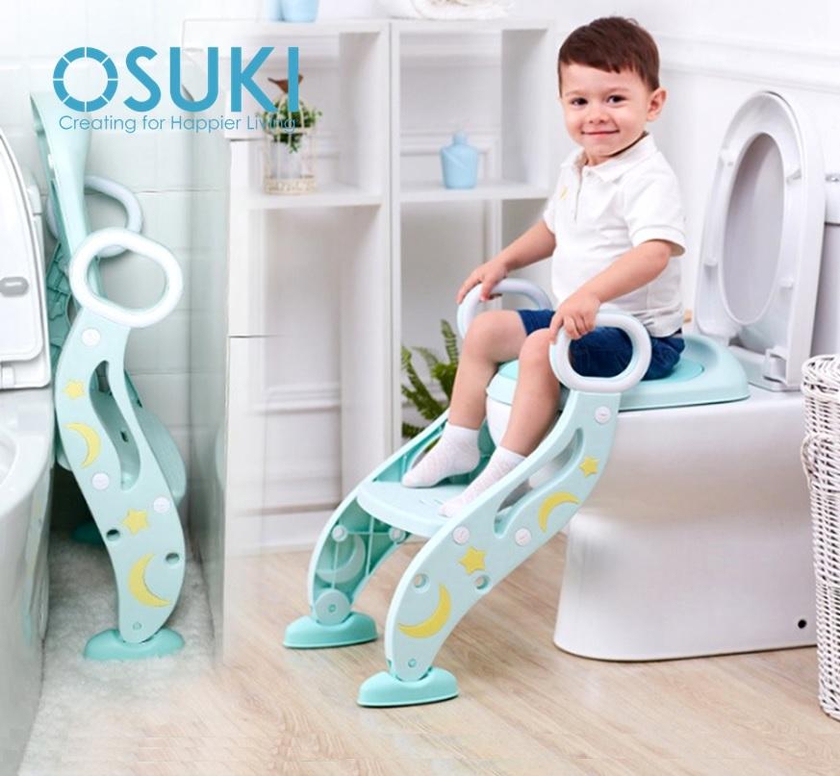 Osuki Foldable Baby Toilet Seat With Ladder