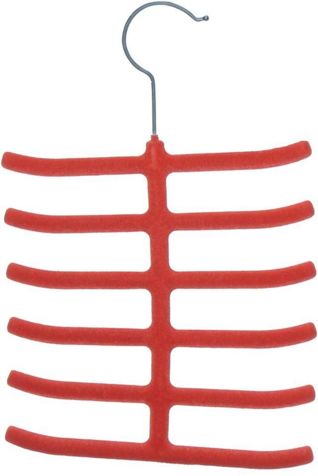 Style 1008 Hangers For Ties And Belts, 12 Holes ,Set Of 3 Pieces - Red