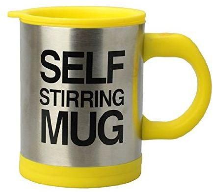 Self Stirring cup , Yellow