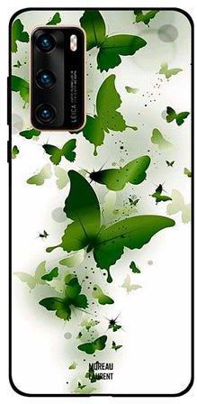 Skin Case Cover -for Huawei P40 Green/White Green/White