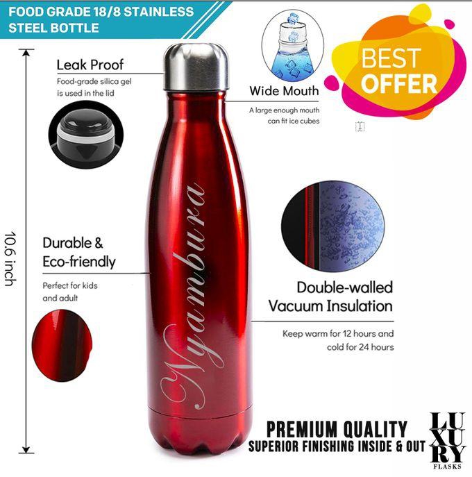 NYAMBURA Stainless Steel Water Bottle 500ML - Perfect To Go