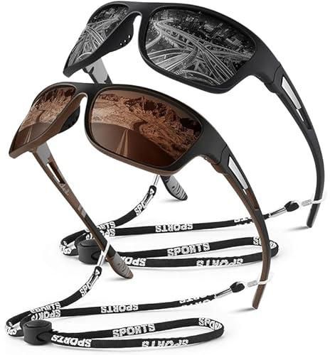نظارة شمسية رياضية مستقطبة للرجال والنساء، نظارات شمسية للقيادة والصيد وركوب الدراجات، نظارات مستطيلة للحماية من الاشعة فوق البنفسجية 400