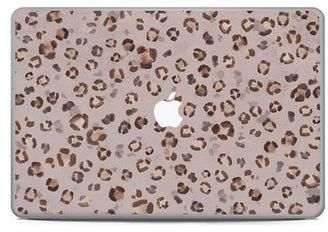 غطاء لاصق مزين بنقشة جلد الفهد لجهاز ماك بوك برو مقاس 17 بوصة (2015) متعدد الألوان