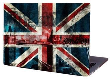 Printed Skin For 15-Inch Laptop Red/White/Blue