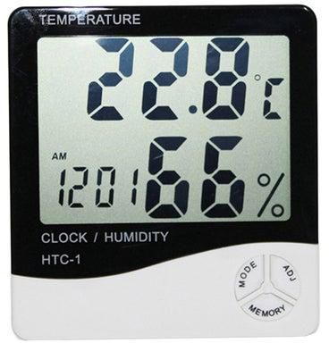 Digital Hygrometer And Thermometer With LCD Display Balck/White 17.3 x 3.5 x 12.8centimeter