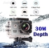 Generic 1080P HD Action Mini Camera 30M Underwater Waterproof Case LCD Screen Video Secret Camcorder DVR Go Pro Micro Cam Sports Helmet JUN(Black)( Cam Standard)
