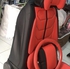 Universal Luxury 5 Seater Leather Seat Cover Black And Red