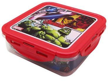Square Hermetic Food Container Avengers Galery Red 750ml