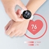 Touchscreen Smartwatch,Fitness Watch Heart Rate Monitor - Heart Rate Monitor, Pedometer, Sleep Monitor, Macaron Fashion Watches For Women Men (Color : White)
