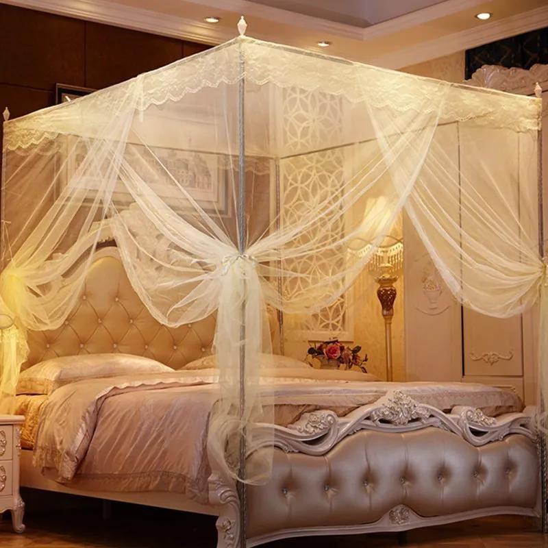 【 Promotion】4 Stands Mosquito Net Bed Net Mosquito Repellent Tent Bedding Accessories