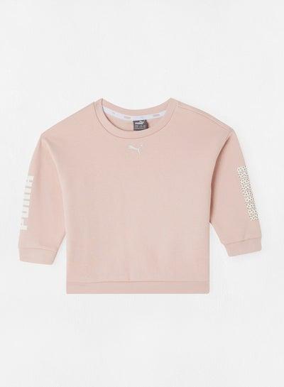 Kids/Teen Alpha Crewneck Sweatshirt Pink