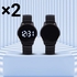 2 Black Digital Touchscreen Watch With An Elastic Strap