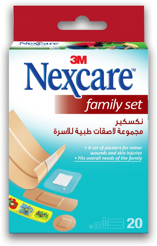 3M Nexcare™ Family Pack Plasters - 20 Pcs