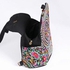 Ethnic Embroidery Canvas Backpack - Black