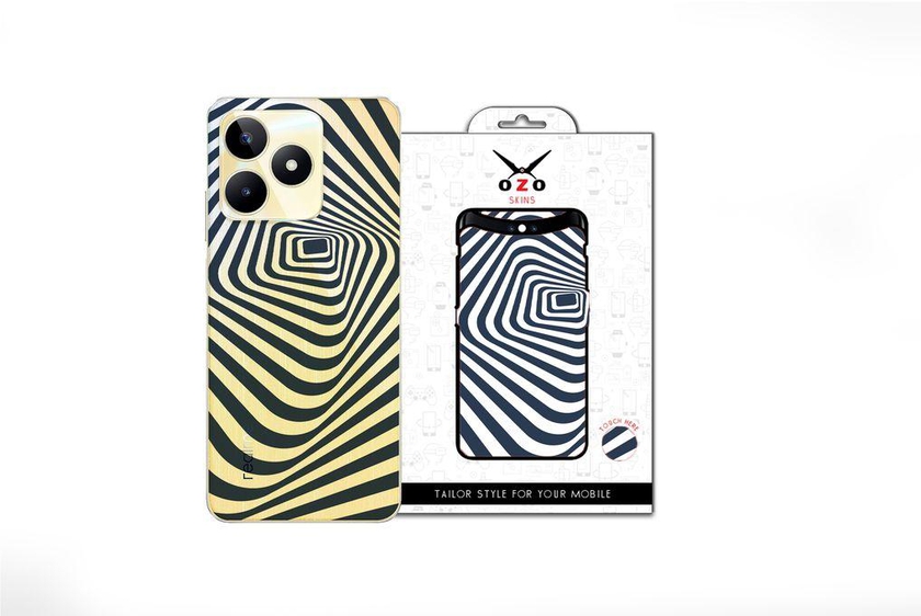 OZO Skins 2 Mobile Phone Cases Ray Skins Transparent Moving Theme (SV501DSM) (Not For Black Phone) For Realme C53 1 Piece