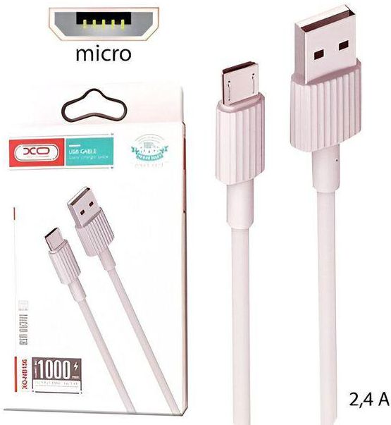 XO NB156 Quick Charger Cable Micro USB Cable - Pink