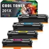 Cool Toner Compatible Toner Cartridge Replacement for HP 201X 201A CF400X CF400A Color Pro MFP M277dw M252dw M277c6 M277n M252n M277 M252 Toner Printer Ink (Black Cyan Yellow Magenta, 4-Pack)
