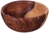 Get Large Round Wooden Bowl, 20 cm - Brown with best offers | Raneen.com