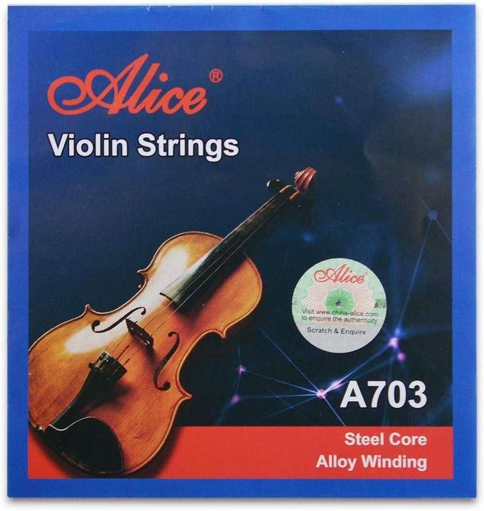 ALICE A703 Stainless Steel Violin String (Core White)