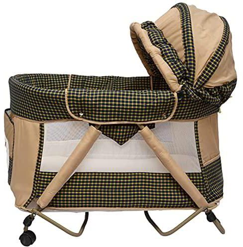 Universal Baby Supplies 10400504 Baby Love Mini Rocking Baby Crib, Beige