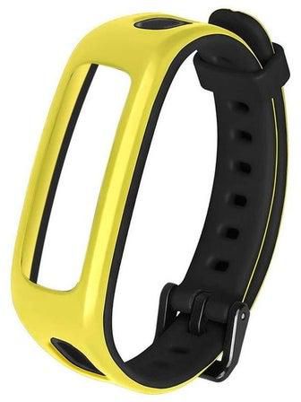 Silicone Watch Bracelet Compatible With Huawei Honor Band 4 Yellow/Black