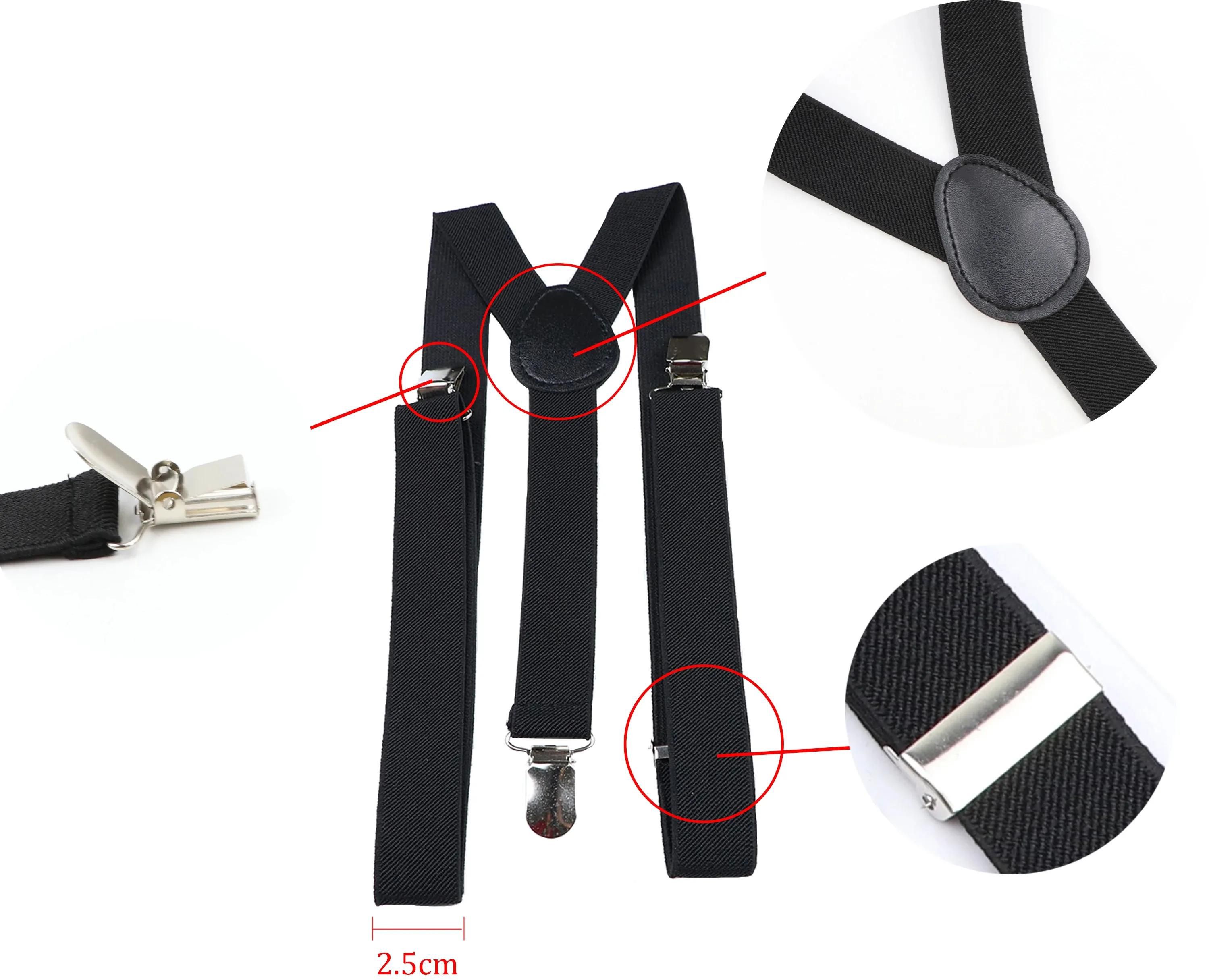 Solid Color Elastic Leather Suspender Strap Men Black Blue Red Adjustable Straps Wedding Suit Skirt Accessories Jewelry