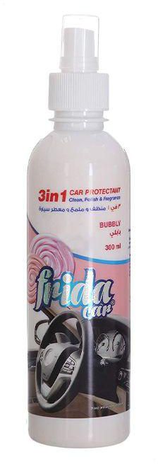 Frida Car 3 in 1 Clean, Polish & Fragrance Car Protectant with Bubbly Scent - 300ml