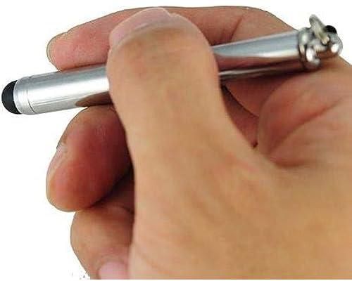 Stainless Steel Retractable Capacitive Touch Screen Stylus Pen with Anti-Dust Plug for iPhone & iPad
