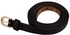 Leather Belt Women,Gold Metal Buckle, Belt Thin, Black 1033 - 09