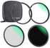 K&F Concept Magnetic UV, Circular Polarizer & ND1000 Filter Kit with Case (67mm)