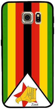 غطاء حماية واقٍ لهاتف سامسونج جالاكسي S6 علم زيمبابوي