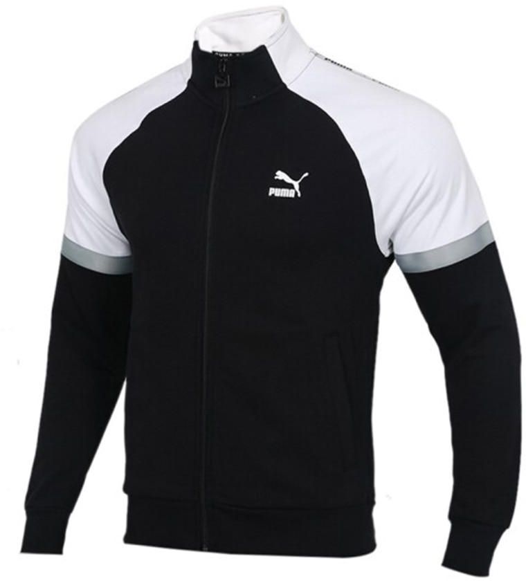 Puma Men's Sports Jacket Contrast Color Patchwork Zipper Design Outwear