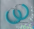 O Accessories Earring Circle _Rubbery Beads_ Sky Blue _ Beads