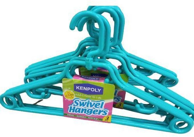 Kenpoly Swivel Heavy Duty Plastic Hangers Pack Of 3
