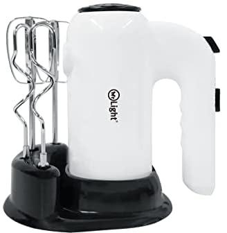 Mr.Light Hand Mixer Electric, 350W Food Mixer 5 Speed Handheld Mixer, 4 Stainless Steel Accessories, Kitchen Mixer with Cord for Cream, Cookies, Dishwasher Safe- Mr0505